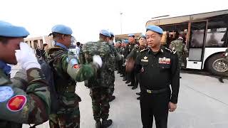 Cambodian Contingent 963 Return from UNIFIL Mission 2019