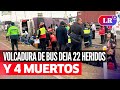 Lurín:  VOLCADURA de BUS deja 4 MUERTOS y 22 HERIDOS en la Panamericana Sur | #LR