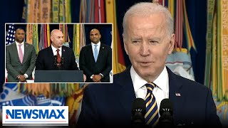 WATCH: Biden says Reps look like "they play ball," "could bomb you" during veterans event speech