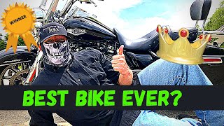 Best Bike Ever? Harley Davidson Road King! Ride, review, and walk around!