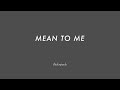 MEAN TO ME chord progression - Backing Track (no piano)