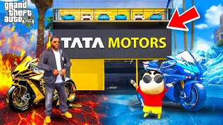 Franklin & Shin chan Upgrading Their 1$ Show room to 10000000000$ Show Room in GTA 5 in Telugu