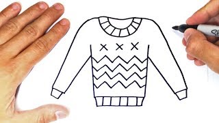 How to draw a Jersey or Sweater