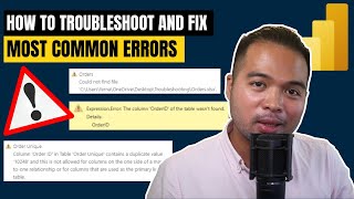 How to TROUBLESHOOT and FIX most common ERRORS in Power BI // Beginners Guide to Power BI in 2022