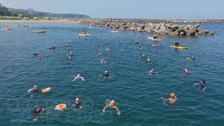 長岡市の小学生が挑む2000ｍ遠泳 \