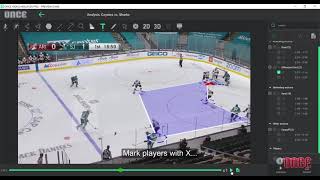 Ice hockey analysis with Once Video Analyser PRO