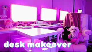 2023 Aesthetic Desk Makeover ♥‿♥ - goodbye minimalism and hello items of affection ヘ(^_^ヘ)