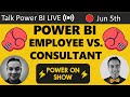 Power BI Employee vs. Consultant: Charles & Avi Show on 🔴TalkPowerBI LIVE