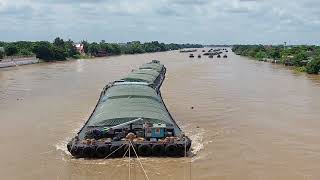 เรือโยง เรือจากจูง ทีมงานนำพลวานิชย์จัดทัพ เคลื่อนพล ฝ่าวังน้ำวน วัดพนัญเชิง@เรือโยงเจ้าพระยา