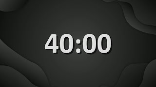 40 Minute (2400 Seconds) Countdown Timer