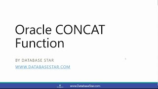 Oracle CONCAT Function
