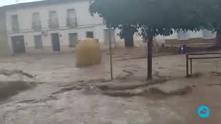 Brutal flooding in the municipality of Marinaleda, Seville, Spain