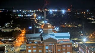 Dome installed overnight at new Smith County Courthouse, marking key progress in project