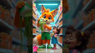 ❤️ Evolution of Fox : Fox and girl on shopping mall 🥰 Meow Magic ✅ #cat #cute #love  #shorts