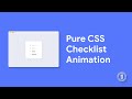 Checklist Animation only with HTML & CSS - Live Coding | EL Creative Media
