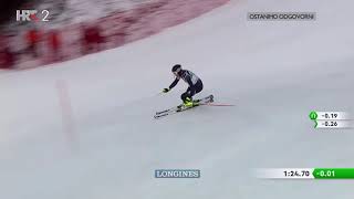 Matej Vidovic | 12.mjesto | Slalom |  Zagreb (HRT 2, 6.1.2021)