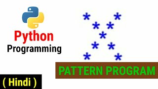 Python Pattern Programs | Printing Stars '*' in X Shape