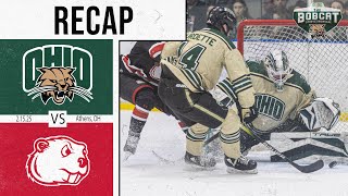 RECAP: Ohio Hockey falls on senior night to top-ranked Minot State