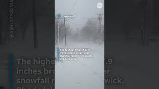 Northeast digging out from historic blizzard's record-breaking snow