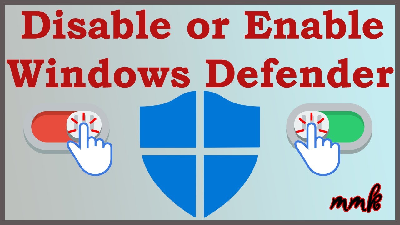 Disable Windows 10 Defender – Turn Off Windows Defender Antivirus - YouTube