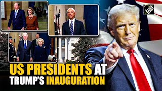 US Presidents Barack Obama, George Bush, Bill Clinton arrive at Trump’s inauguration | US Capitol