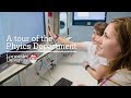 An extended tour of the Physics Department