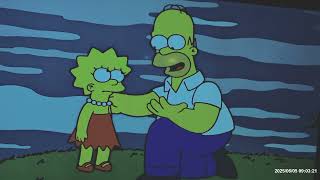 The Simpsons Treehouse of Horror XIII - Springfield Citizens shooting zombies