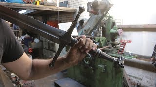 Forging a Witcher 3 wolf sword, part 5, making the handle
