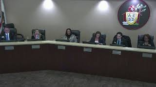 Dec 9, 2025 AESD Regular Board of Education Meeting