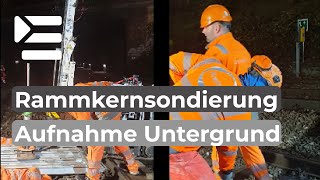 Rammkernsondierungen - Aufnahme des Untergrundes