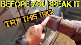 Rusty Pipe Fitting Cut Trick