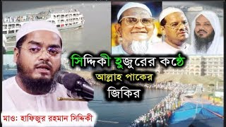 আল্লাহ পাকের জিকির।সিদ্দিকী হুজুরের কন্ঠে আল্লাহ পাকের জিকির।Mawlana Hafizur Rahman Siddiki