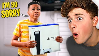 Kid LIES to Dad to get PS5!