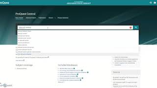 Persistent Links in Proquest Databases - No Audio