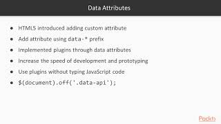 Developing Web Application Using Bootstrap 4: JavaScript Plugins| packtpub.com