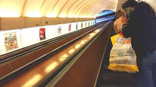 海外の高速エスカレーター【チェコ/プラハ】high-speed escalator in Prague