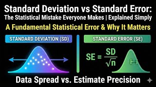 Standard Deviation vs Standard Error: The Statistical Mistake Everyone Makes | Explained Simply