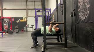 BonvecStrength.com - Close Grip Bench Press Pin Lockouts