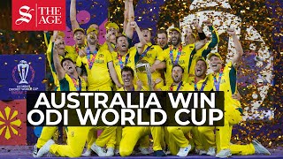 Australia defeat India by six-wickets in World Cup Final