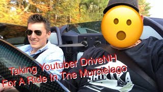 Taking Youtuber DriveNH For A Ride In The Murcielago