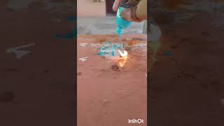 ice cube and nail polish fire experiment #shorts #videos