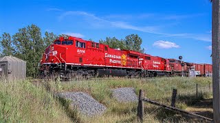 CP 8206, CP 4432, CP 8539 [CP 421] at Spence Yard, ON | CP 421 works, New CP AC4400CWM