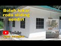 Tak susah nak tukar roda tingkap Aluminium