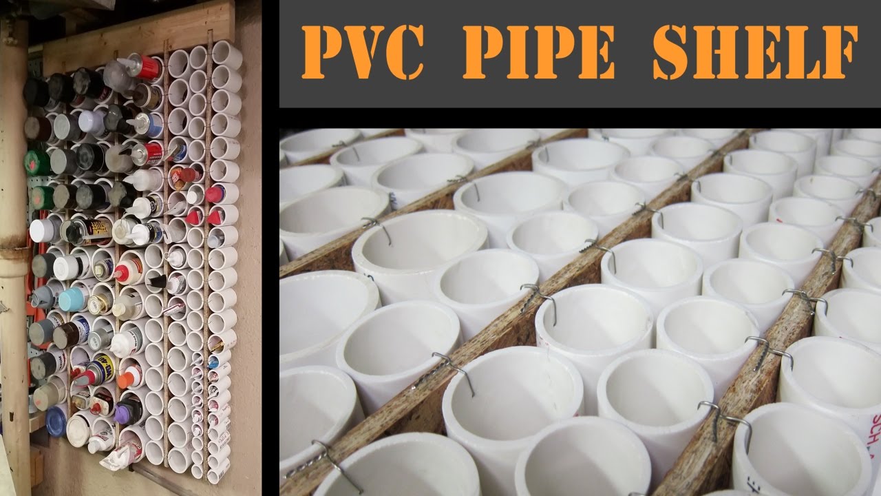 Pvc Pipe Shelf Organize Basement Storage Youtube