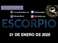 horóscopo diario escorpio 31 de enero de 2025.