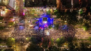 Aerial View Of Siyum And Bonfire And Crown Heights - 2022 - Yideos ...