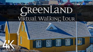 【4K】🇬🇱 VIRTUAL WALKING TOUR: 🚶 «Greenland 2021» 🎧 RELAXATION MUSIC 🚫 NO COMMENT 📺 UHD ASMR