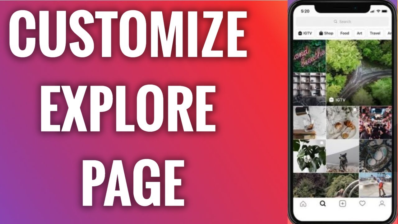 How To Customize Your Instagram Explore Page In 2022 Youtube