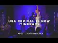 USA REVIVAL IS NOW ITINERARY