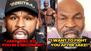 Mike tyson CALLS OUT FLOYD MAYWEATHER AFTER HE WARNED HIM ABOUT JAKE PAUL! fight 2024 full ko